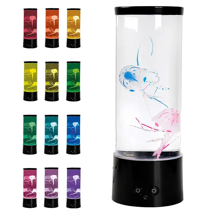 Lámpara de medusas flotantes y luces LED