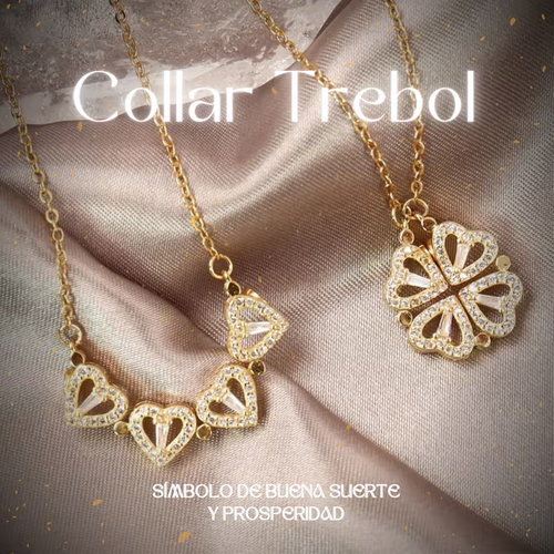 Collar Trébol de Corazones