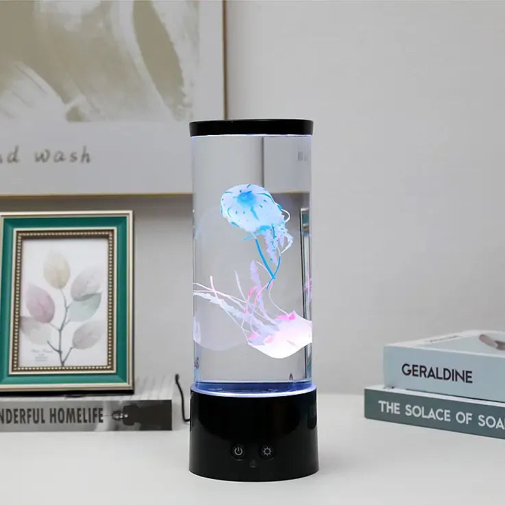 Lámpara de medusas flotantes y luces LED