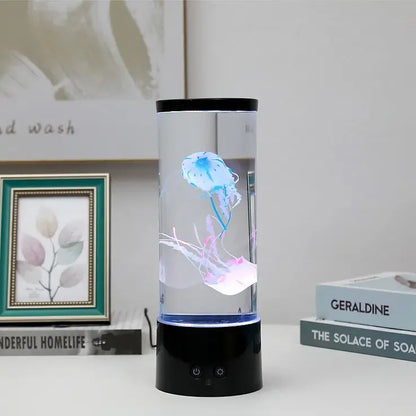 Lámpara de medusas flotantes y luces LED