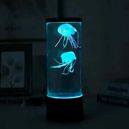 Lámpara de medusas flotantes y luces LED