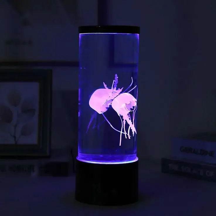 Lámpara de medusas flotantes y luces LED