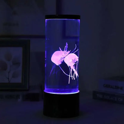 Lámpara de medusas flotantes y luces LED