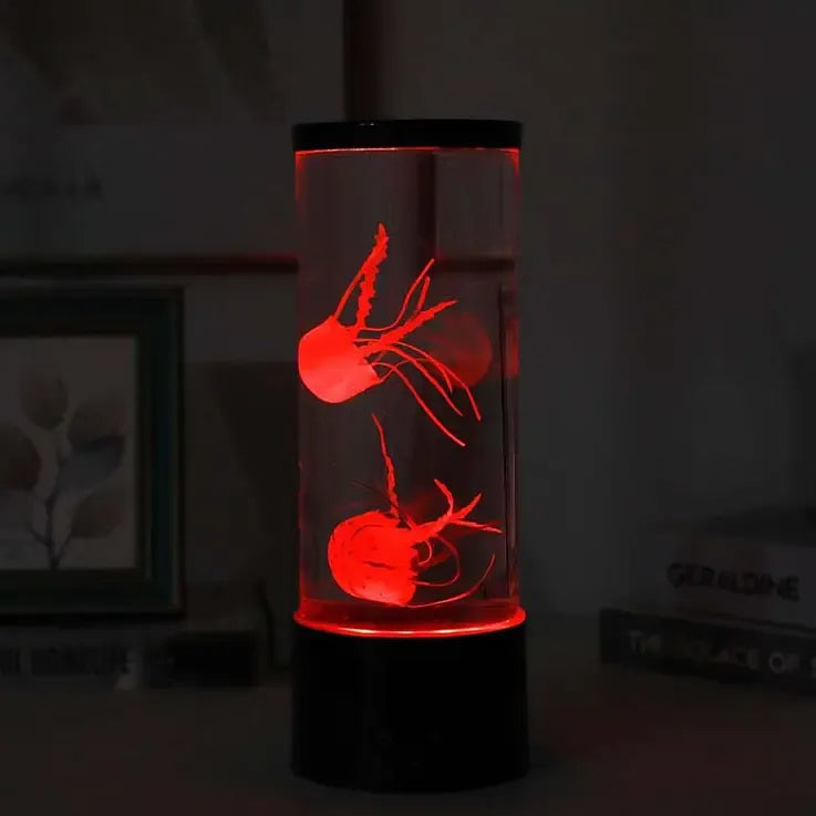 Lámpara de medusas flotantes y luces LED